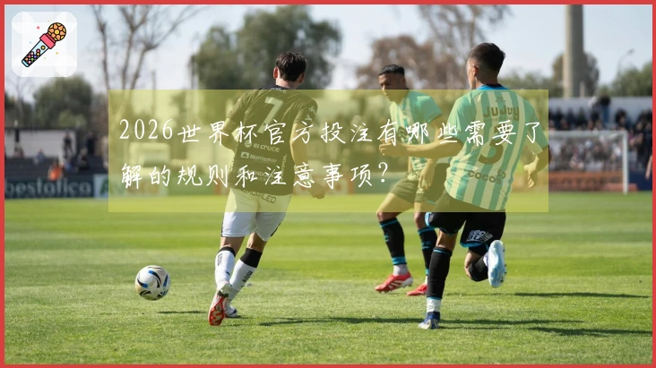 2026世界杯官方投注有哪些需要了解的规则和注意事项？