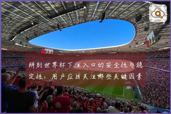 辨别世界杯下注入口的安全性与稳定性，用户应该关注哪些关键因素？